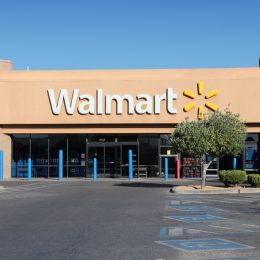 Walmart store in Ridgecrest, California. Walmart is a retail corporation with 8,970 locations and revenue of US$ 469 billion (FY 2013).