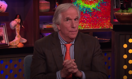 Henry Winkler on "Watch What Happens Live" in 2019