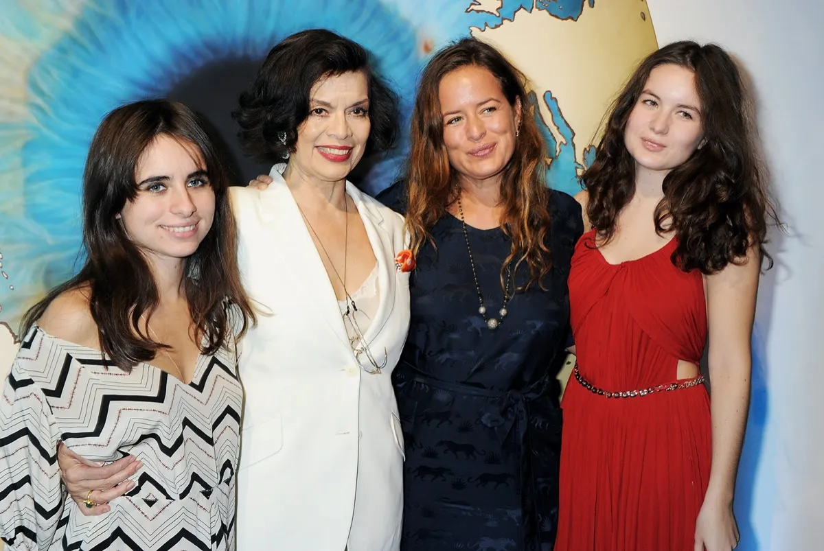 Assisi Jackson, Bianca Jagger, Jade Jagger and Amba Jackson in 2011