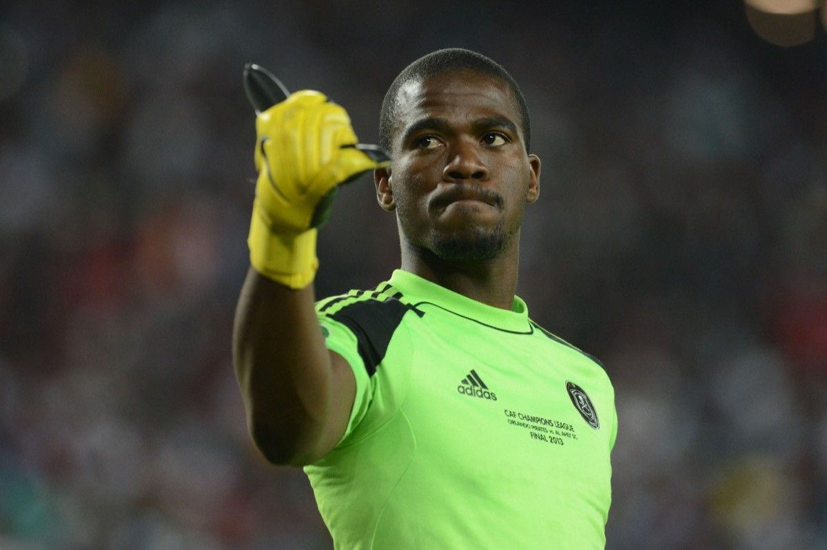 Senzo Meyiwa during the CAF Champions League Final 1st Leg match, November 2, 2012