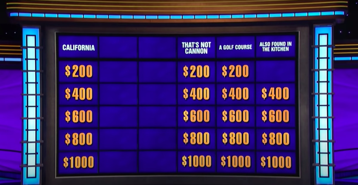 Jeopardy! board