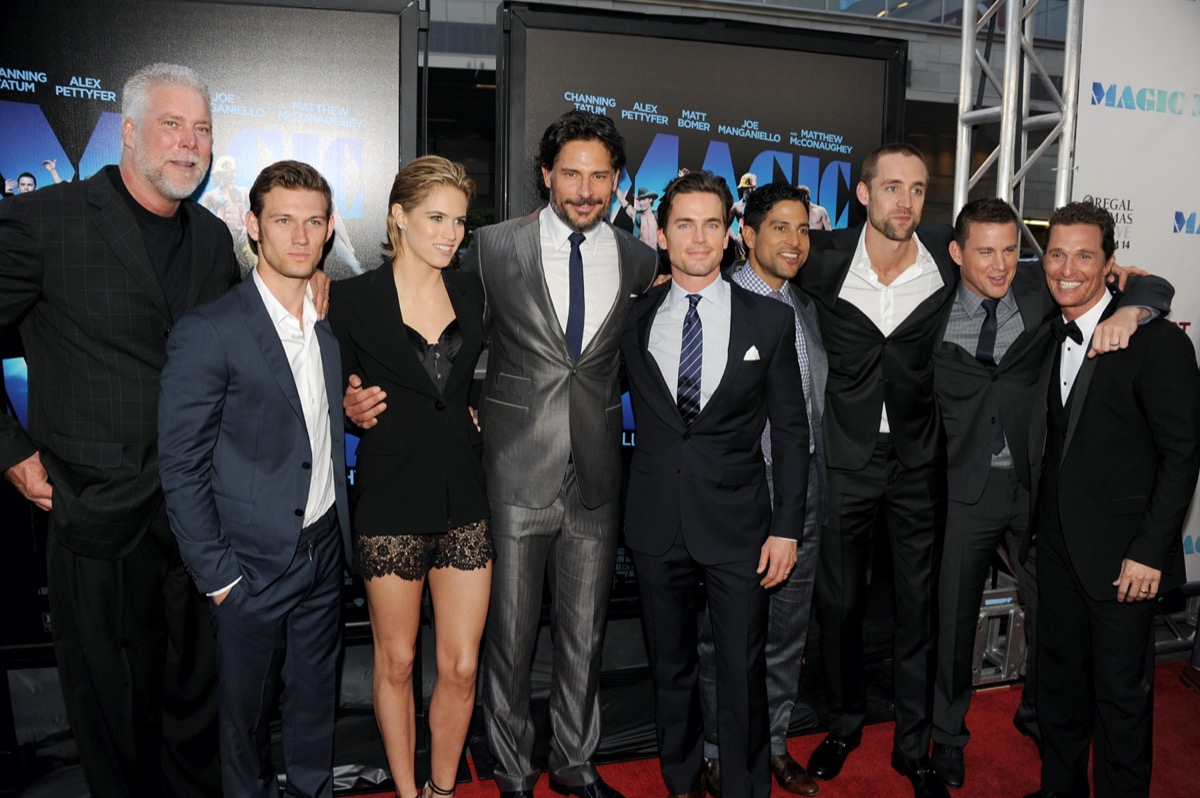 Kevin Nash, Alex Pettyfer, Cody Horn, Joe Manganiello, Matt Bomer, Adam Rodriguez, Reid Carolin, Channing Tatum, and Matthew McConaughey in 2012