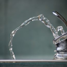 Water fountain closeup