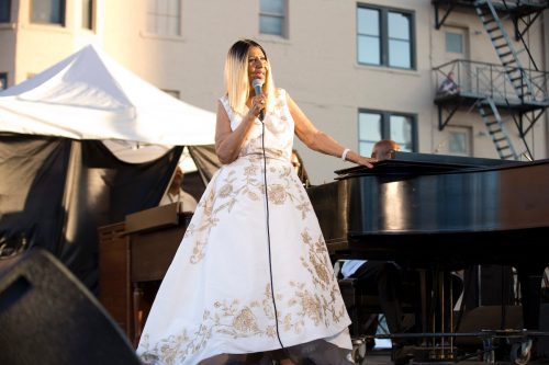 Aretha Frankling cântă la Musical Weekend din Detroit în 2017