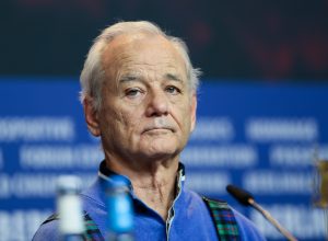 Bill Murray at an "Isle of Dogs" press conference at the Berlinale International Film Festival in 2018