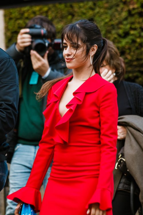 Camila Cabello at the Valentino Paris Fashion Week show in September 2019