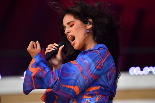 Camila Cabello performing at Global Citizen Live in September 2021