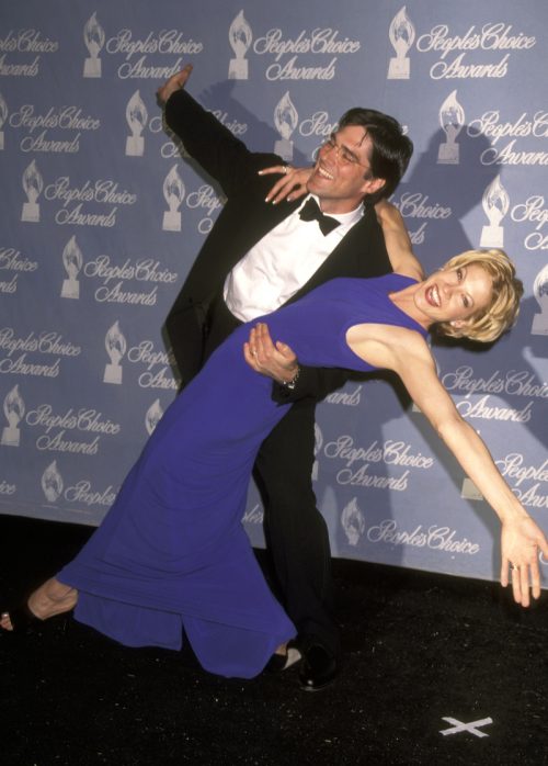 Thomas Gibson and Jenna Elfman at the People's Choice Awards in 1998