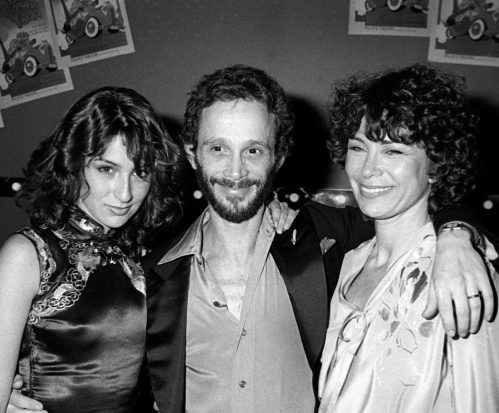 Jennifer Grey, Joel Grey, and Jo Wilder at the premiere party for "The Grand Tour" in 1979