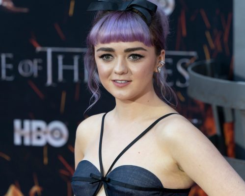 Maisie Williams at the final season premiere of "Game of Thrones" in 2019