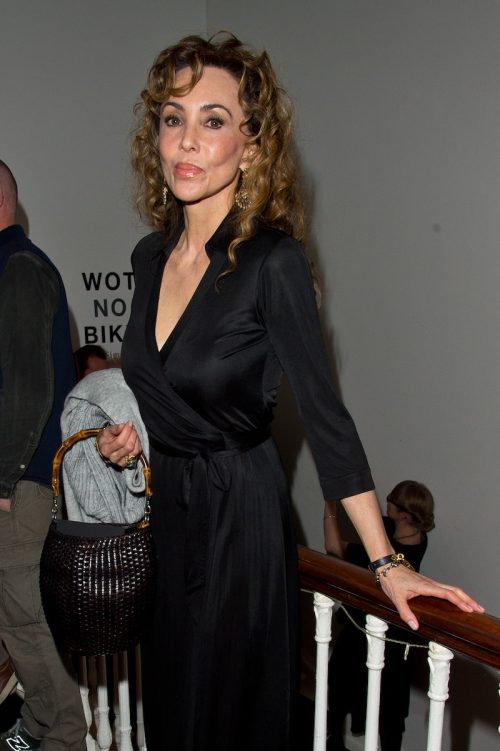 Marie Helvin at the Paul Simonon "Wot No Bike" Private View in 2015