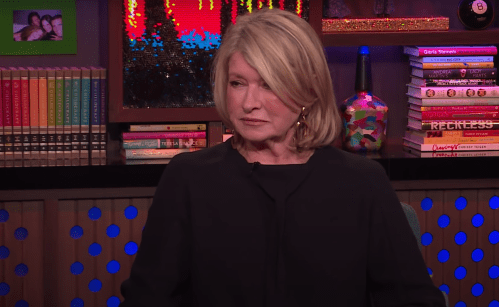 Martha Stewart on "Watch What Happens Live" in 2020