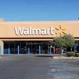 Walmart store in Ridgecrest, California. Walmart is a retail corporation with 8,970 locations and revenue of US$ 469 billion (FY 2013).