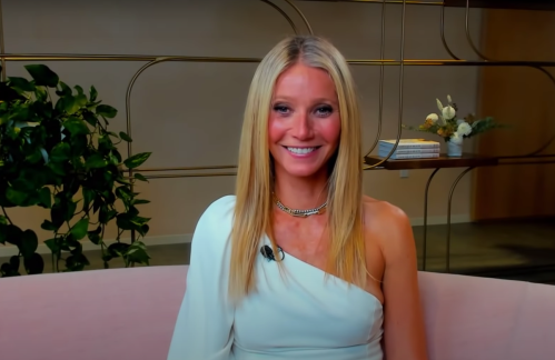 Gwyneth Paltrow on "Watch What Happens Live" in 2021