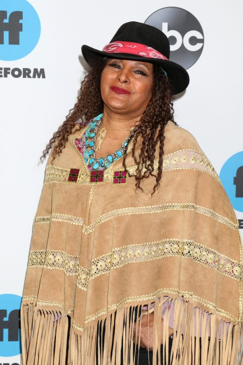 Pam Grier at the Disney ABC Television Winter Press Tour Photo Call in 2019