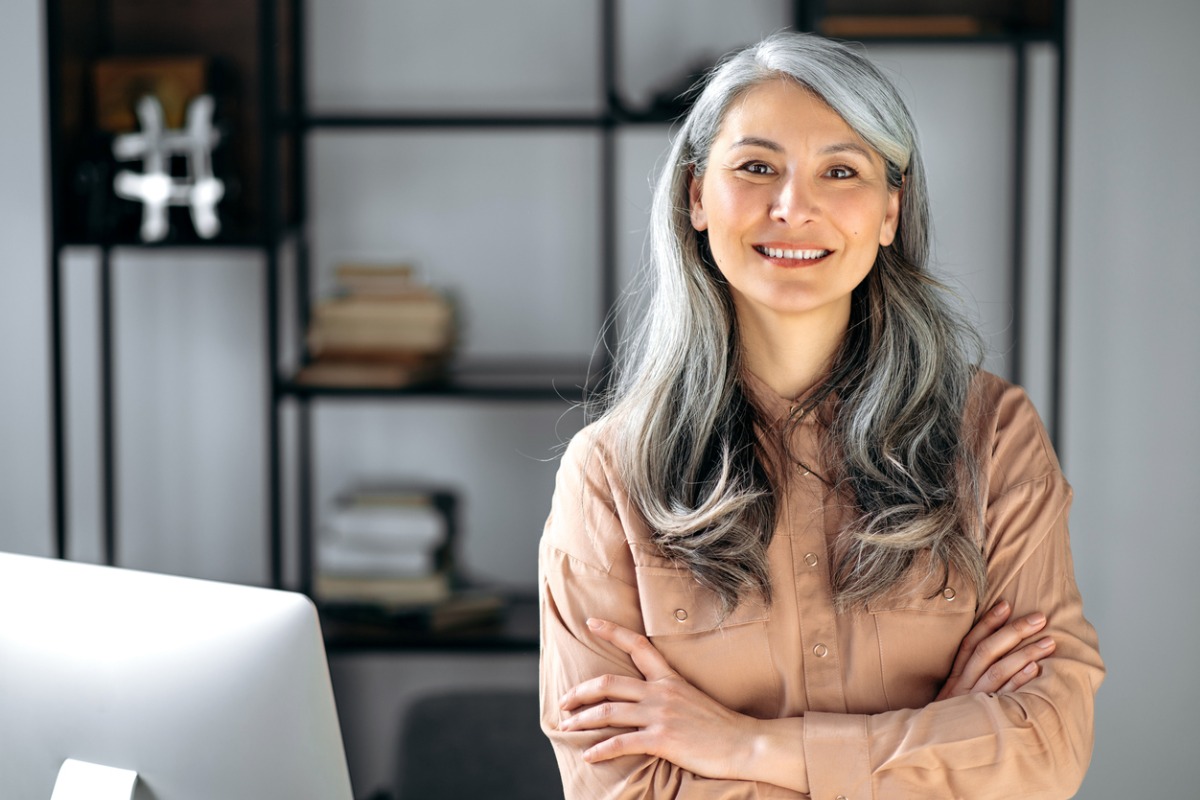 portrait of a successful confident mature grayhaired lady business picture id1304877912 | MercerOnline