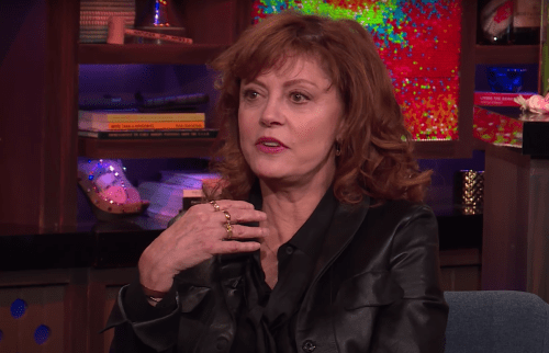 Susan Sarandon on "Watch What Happens Live" in 2017