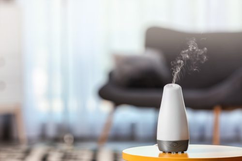 air freshener diffuser on table