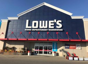 entrance to a Lowe's home improvement store