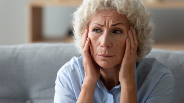 older woman concerned dementia and alzheimer's disease risk