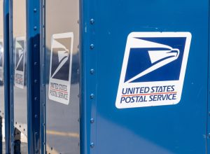United States Postal Serviec collection boxes on the street