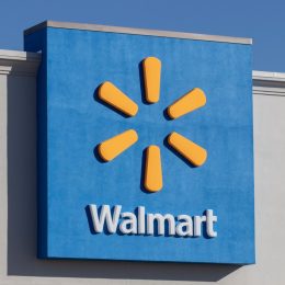 exterior sign at a Walmart retail location