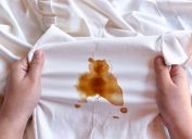 stain on shirt