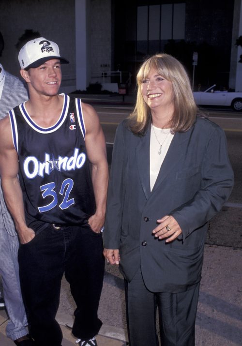 Mark Wahlberg and Penny Marshall at the premiere of "Renaissance Man" in 1994