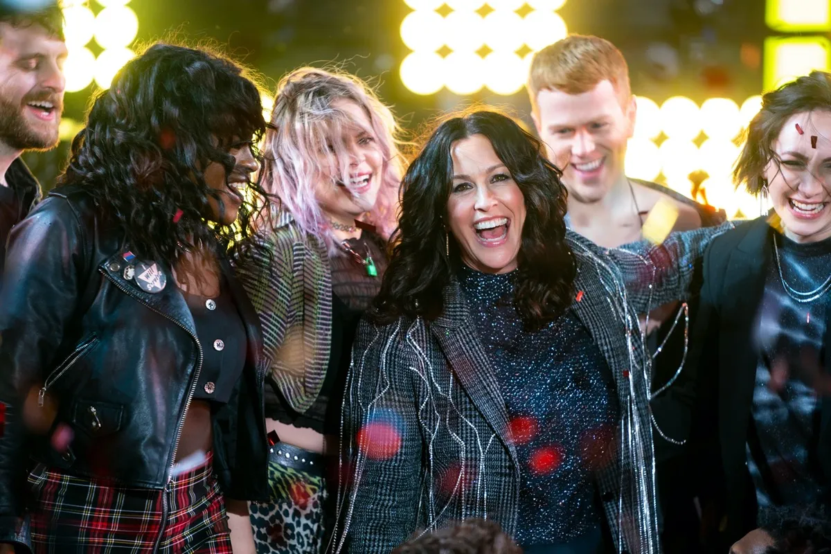 Alanis Morissette and the cast of Jagged Little Pill in 2020