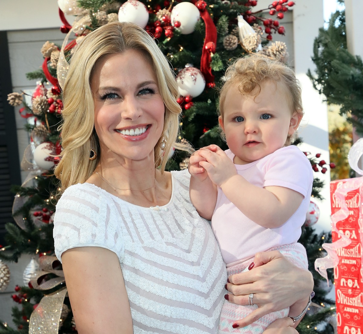 Brooke Burns și fiica ei Declan în 2017