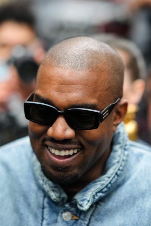 Kanye West at Paris Fashion Week in 2022