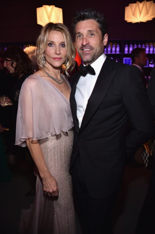 Patrick and Jillian Dempsey at the Vanity Fair Oscar's Party in 2017