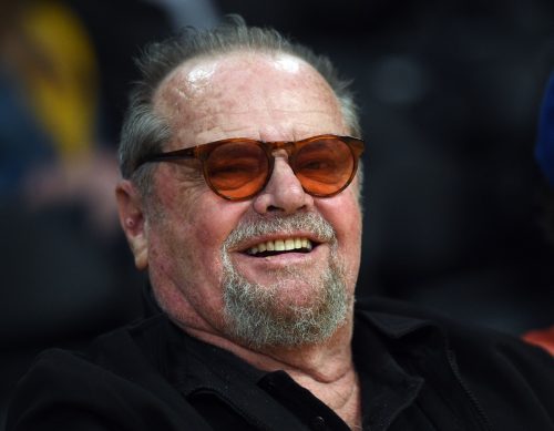 Jack Nicholson at a Lakers Game in 2017