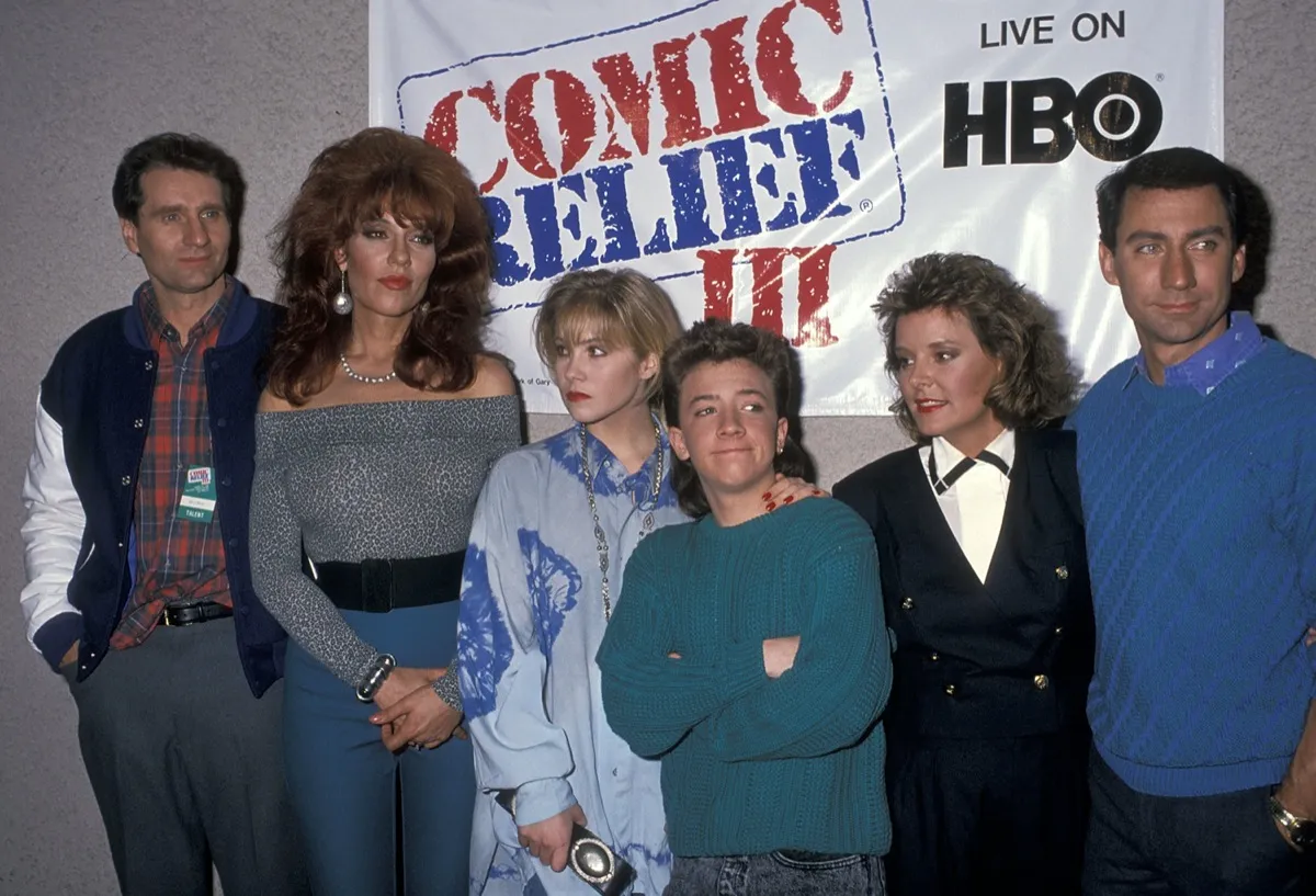 Ed O'Neill, Katey Sagal, Christina Applegate, David Faustino, Amanda Bearse and David Garrison in 1989