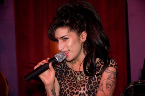 Amy Winehouse performing at the launch party of City Burlesque in 2010