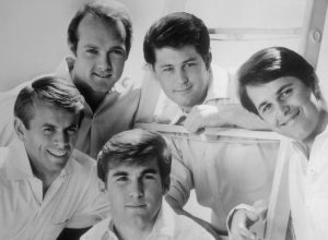 The Beach Boys' Al Jardine, Mike Love, Brian Wilson, Dennis Wilson, and Carl Wilson circa early 1960s