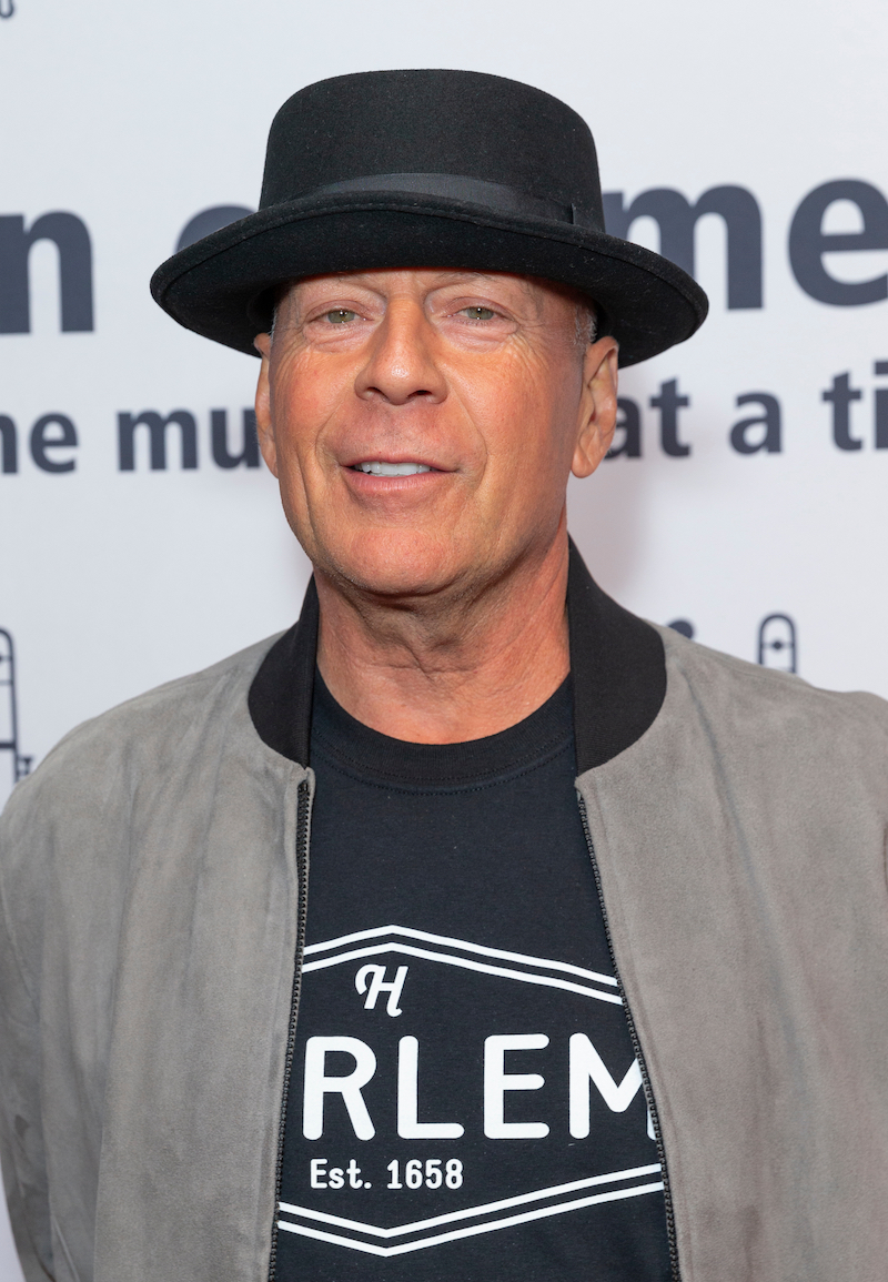 Bruce Willis at the Jazz Foundation of America benefit concert Great Night in Harlem in 2019