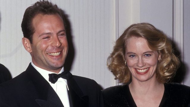 Bruce Willis and Cybill Shepherd at the Hollywood Radio & Television Society's 27th Annual International Broadcasting Awards in 1987