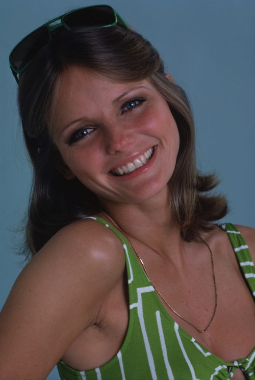 Cheryl Tiegs modeling for "Women's Own" in 1974