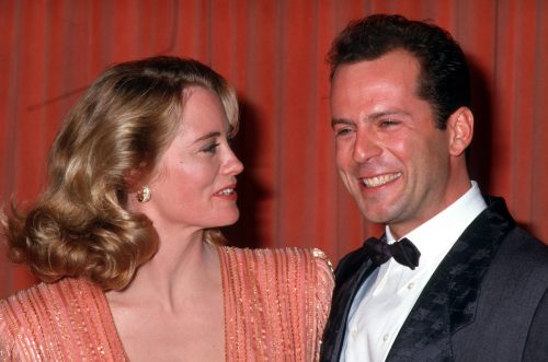 Cybill Shepherd and Bruce Willis at the 1987 Golden Globe Awards