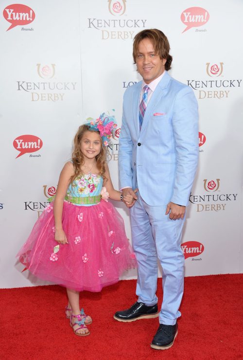 Dannielynn and Larry Birkhead at the 2014 Kentucky Derby
