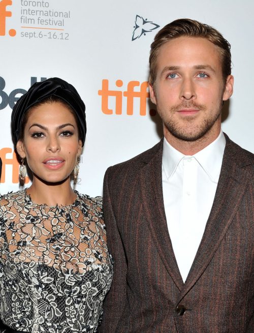 Eva Mendes and Ryan Gosling at the premiere of "The Place Beyond the Pines" in 2012