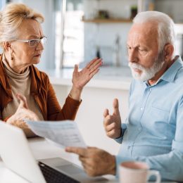 older couple arguing