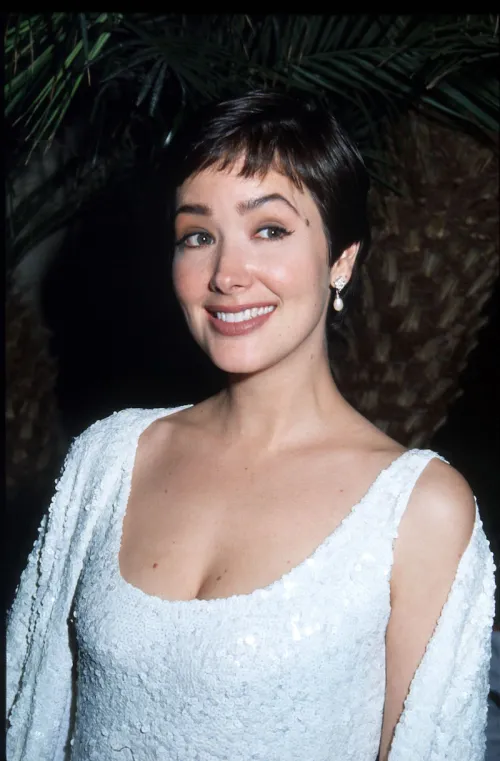 Janine Turner at the 1992 Golden Globe Awards