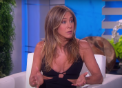 Jennifer Aniston on "The Ellen DeGeneres Show" in May 2022