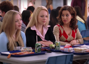 Amanda Seyfried, Rachel McAadms, and Lacey Chabert in "Mean Girls"
