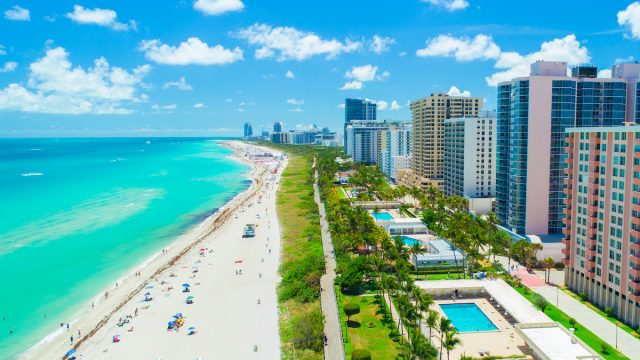 Aerial,View,Of,South,Beach,,Miami,Beach,,Florida,,Usa.
