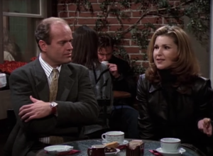Kelsey Grammer and Peri Gilpin on "Fraiser"