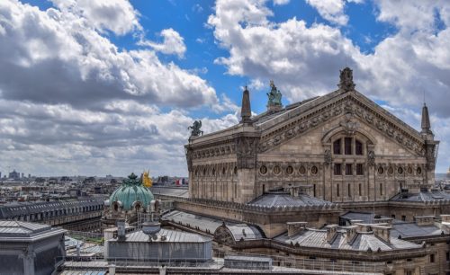 Blick auf die Pariser Oper von Galeries Lafayette