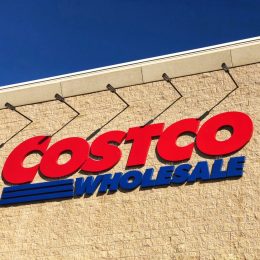 costco wholesale logo on store